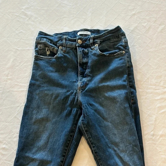 Good American GOOD WAIST HIGH RISE SKINNY JEANS GW067T Size 06/28 Inseam 29" - Picture 2 of 6